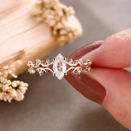 Marquise Diamond Design Engagement Ring