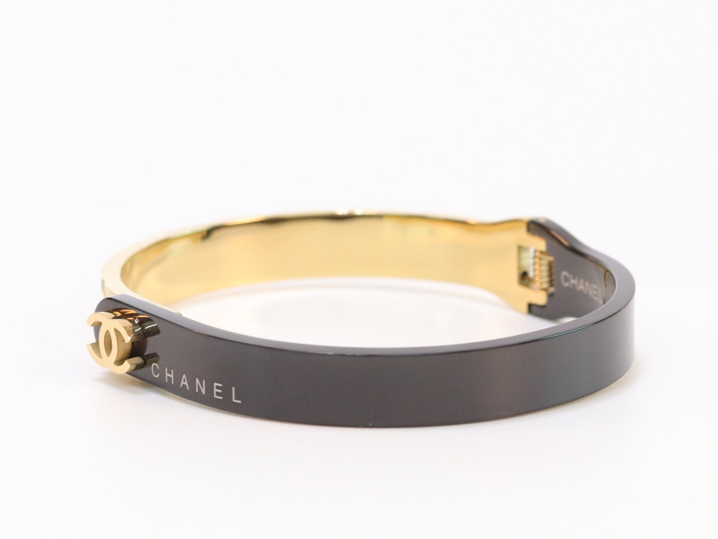 Half n Half gold black cross band style bracelet