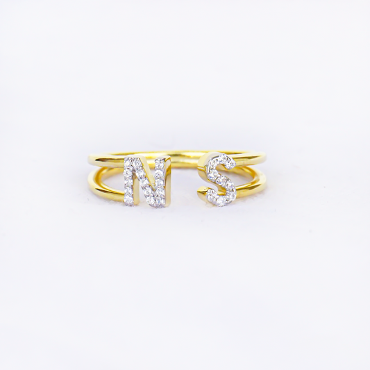Make It Personal – Diamond Letter Ring