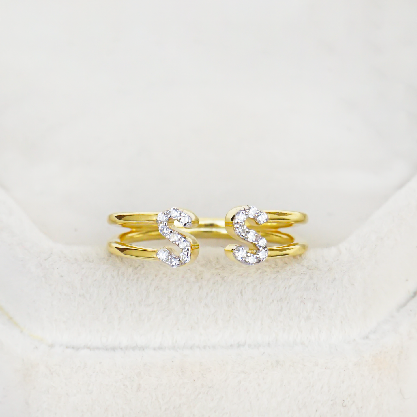 Make It Personal – Diamond Letter Ring