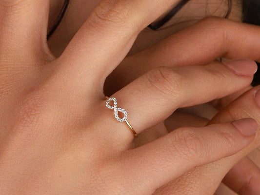 925 Sterling Silver Infinity Ring for Women