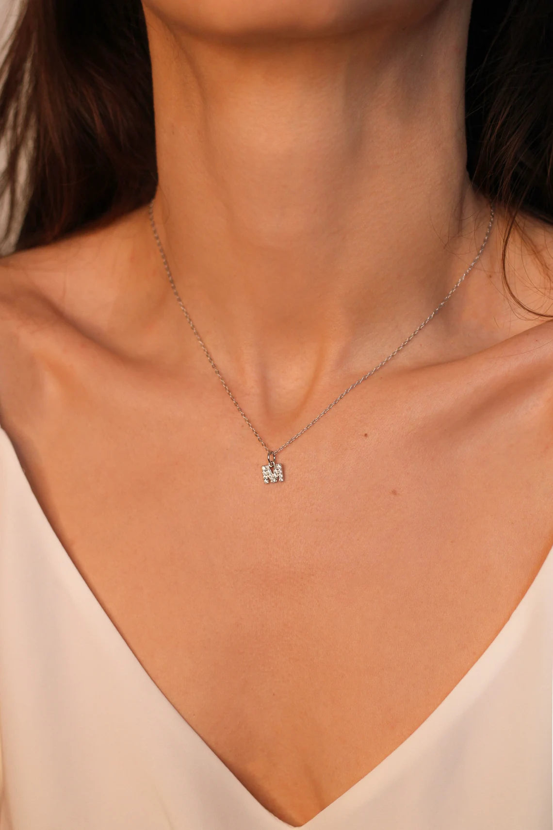 Single Dainty Silver Necklace Gift For Her
