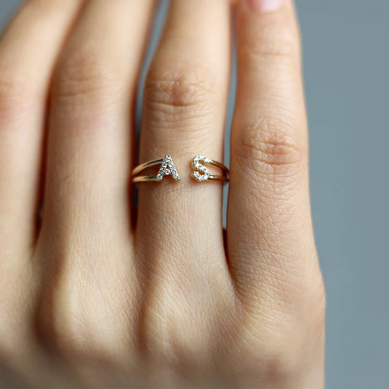 Make It Personal – Diamond Letter Ring