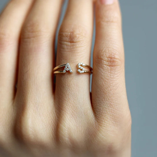 Make It Personal – Diamond Letter Ring