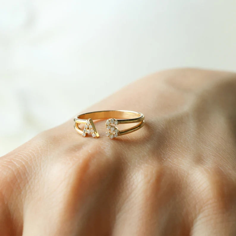 Make It Personal – Diamond Letter Ring