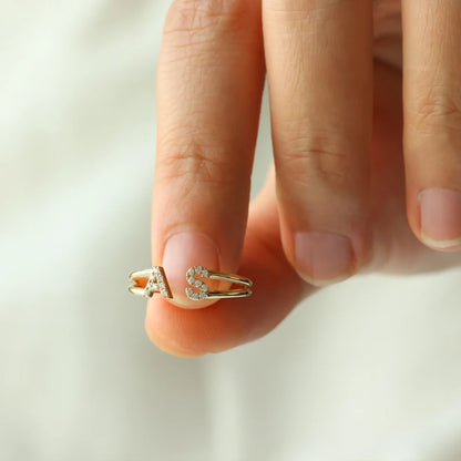Make It Personal – Diamond Letter Ring