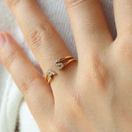 Make It Personal – Diamond Letter Ring