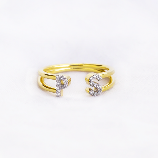 Make It Personal – Diamond Letter Ring
