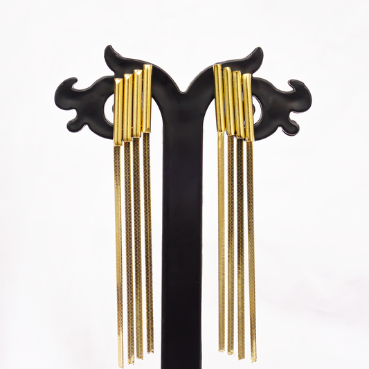 Rectangular Tassle Earring