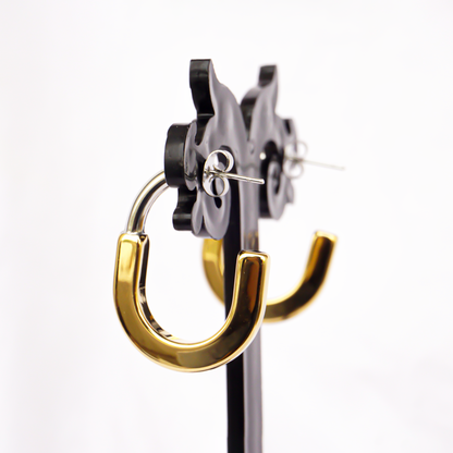 C Shape Drop Earrings