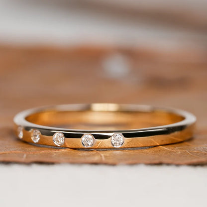 5 Stone Star Dust Diamond Rings