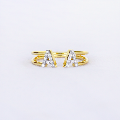 Make It Personal – Diamond Letter Ring