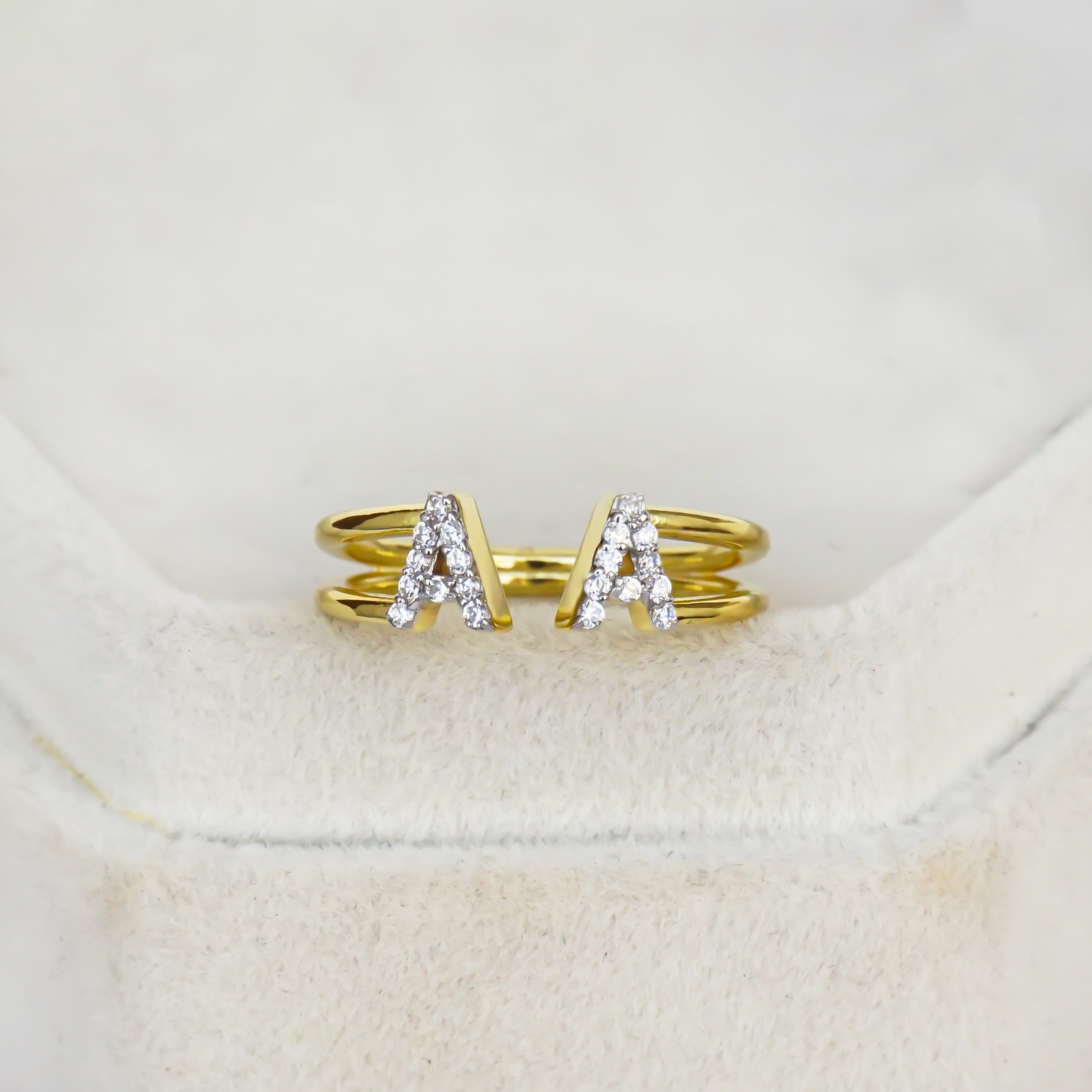 Make It Personal – Diamond Letter Ring