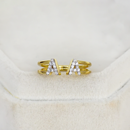 Make It Personal – Diamond Letter Ring