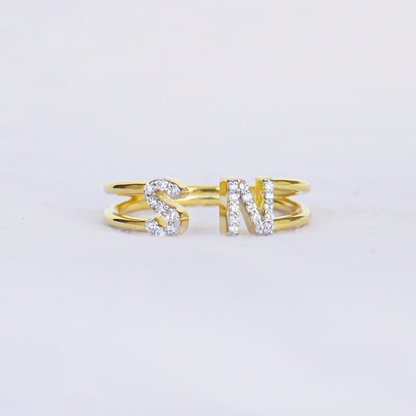 Make It Personal – Diamond Letter Ring