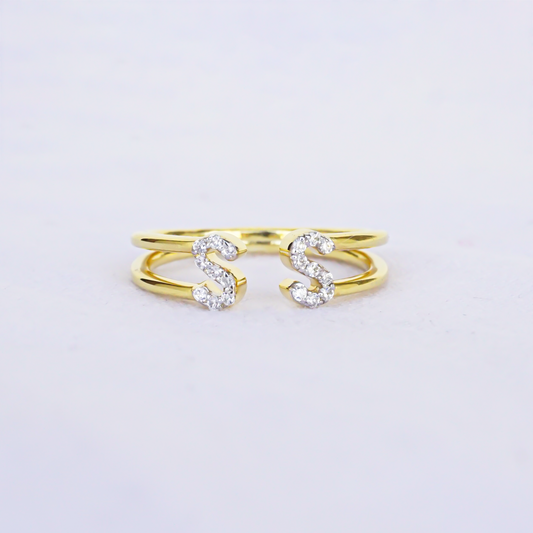 Make It Personal – Diamond Letter Ring