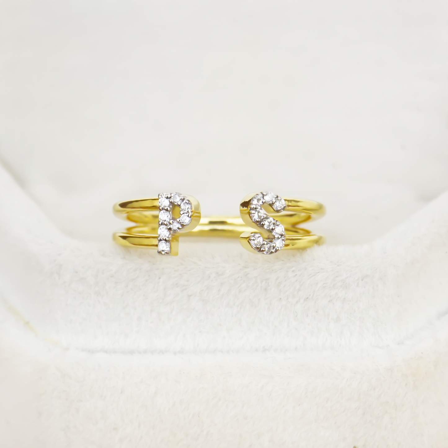 Make It Personal – Diamond Letter Ring