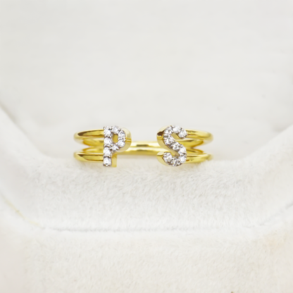 Make It Personal – Diamond Letter Ring